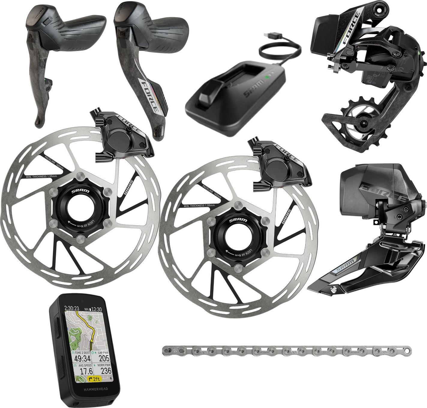 Groupe Complet SRAM Force AXS 2X 12V