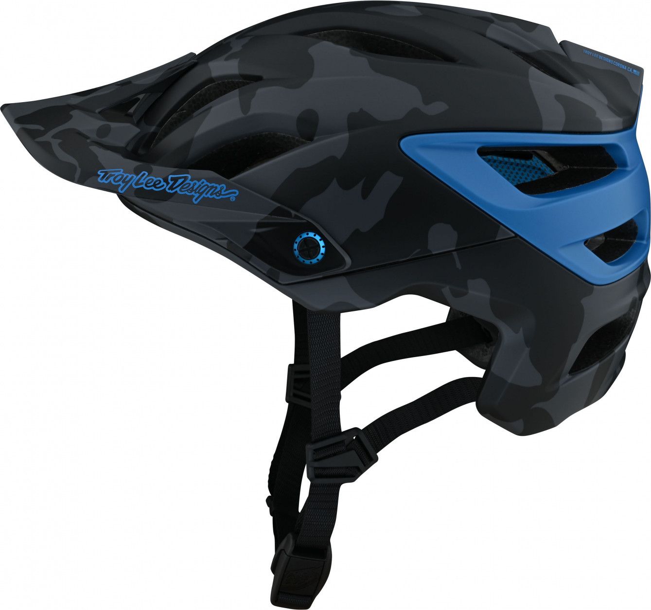 Troy Lee Designs A3 Mips Uno Camo Blue Helmet
