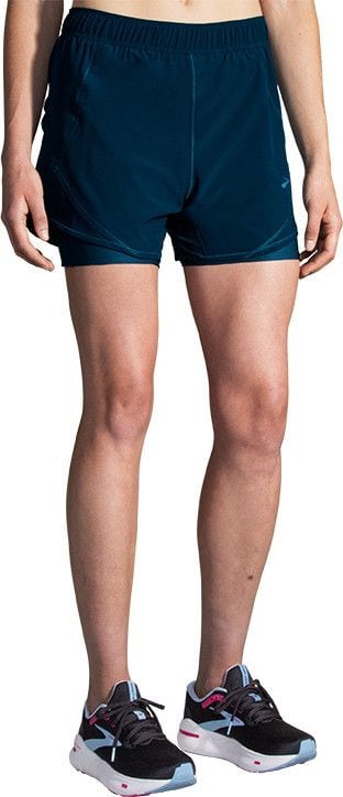 Brooks Chaser 5inch Blue Women's Shorts