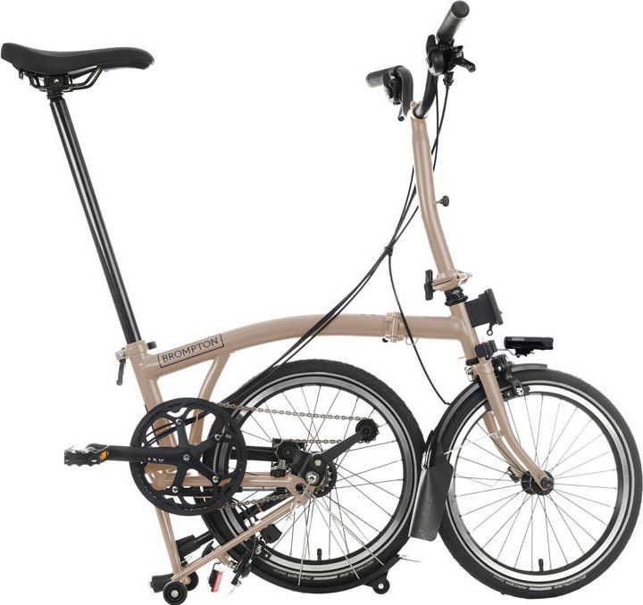 BROMPTON ベージュ Brompton C Line Explore Mid Brompton Folding Bike 6V 16'' Beige