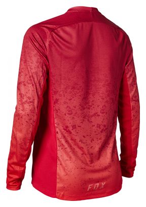 Fox Defend Lunar Women&#39;s Long Sleeve Jersey Red Punch