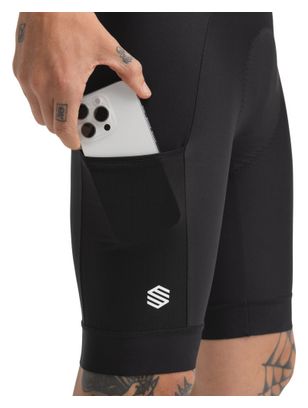 Cuissard sans bretelles cyclotourisme homme Cyclisme Tour Black Noir