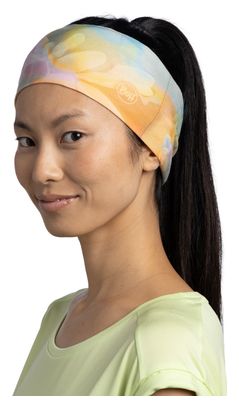 Buff CoolNet UV Wide Headband - Orange/Green