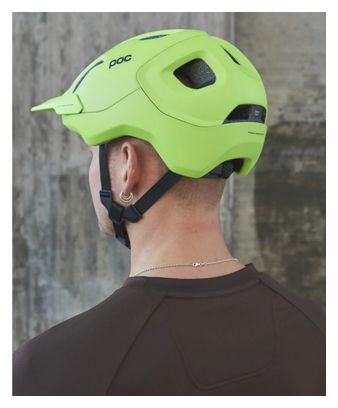 POC Axion Helm Fluo Gelb/Mattgrün