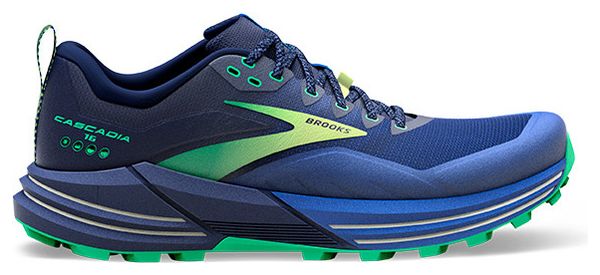 Brooks Cascadia 16 Trailrunning-Schuhe Blau Grün