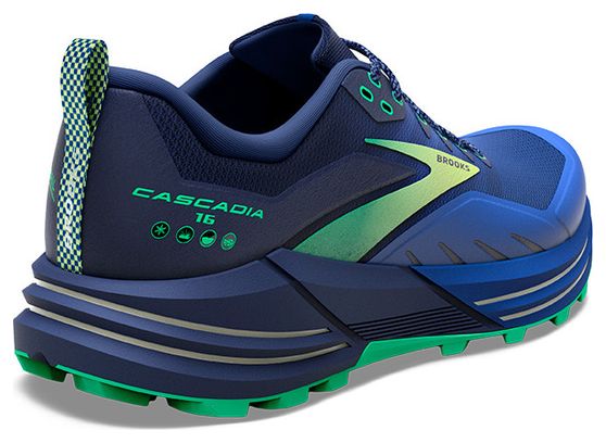 Chaussures de Trail Running Brooks Cascadia 16 Bleu Vert