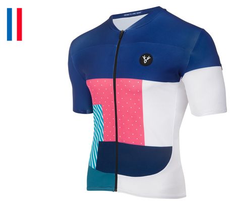 Maillot Manches Courtes LeBram Portet Bleu Marine Coupe Ajustée