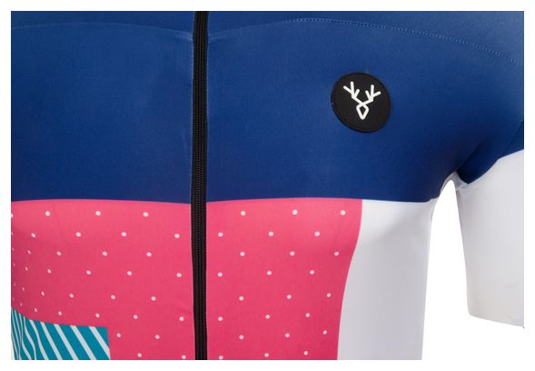 Maillot Manches Courtes LeBram Portet Bleu Marine Coupe Ajustée