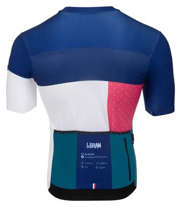 Maillot de manga corta azul marino Tailored Fit de LeBram Portet