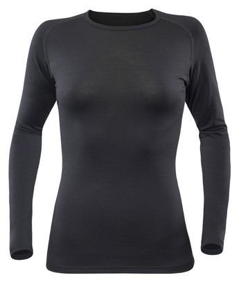 Women's Devold Breeze Merino 150 Black Long Sleeve Jersey
