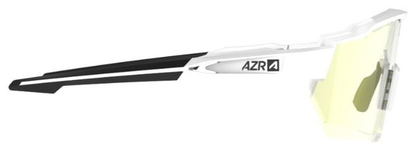 Lunettes AZR Kromic Pro Race RX Blanc Verni/Noir / Écran Gold Photochromique