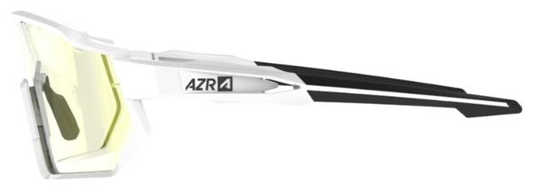 Lunettes AZR Kromic Pro Race RX Blanc Verni/Noir / Écran Gold Photochromique