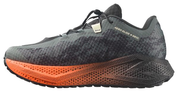Salomon Aero Glide 4 GRVL Men's Running Shoes - Green/Black/Orange