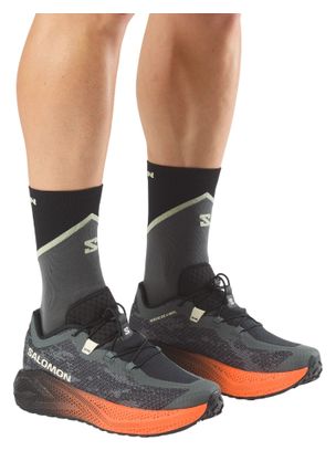 Salomon Aero Glide 4 GRVL Men's Running Shoes - Green/Black/Orange