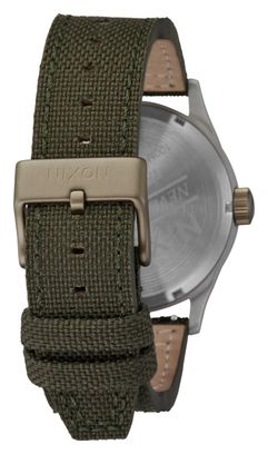 Unisex-Uhr Nixon Sentry Nylon Silver/Lt Marron