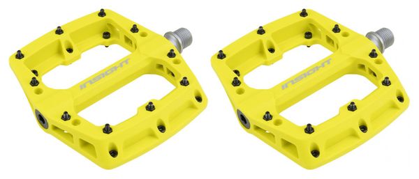 Insight Nylon Flat Pedals Lime