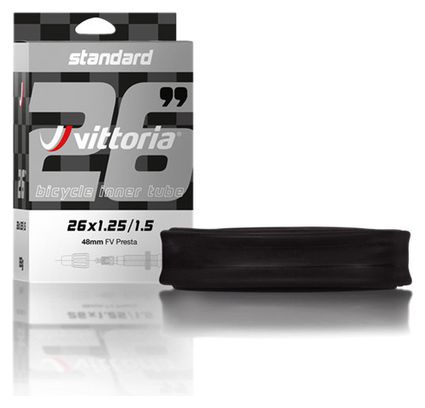 Vittoria Butyl Standaard binnenband 700mm Presta 48mm