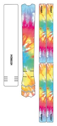 Dyedbro Frame Tie Dye Frame Película protectora Multicolor