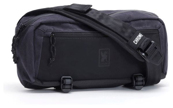 Chrome Mini Kadet 5L Black Canvas Leather Shoulder Bag