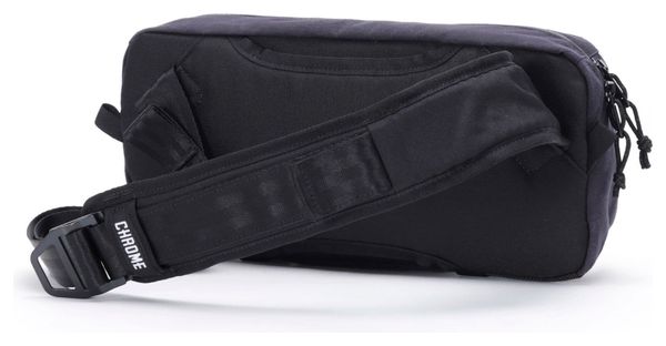 Chrome Mini Kadet 5L Black Canvas Leather Shoulder Bag