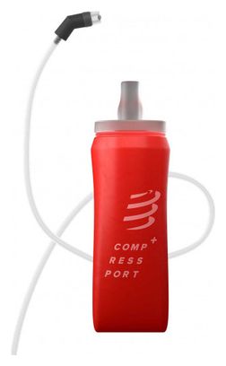 Compressport ErgoFlask 500ml Bottiglia flessibile + valvola + tubo rosso