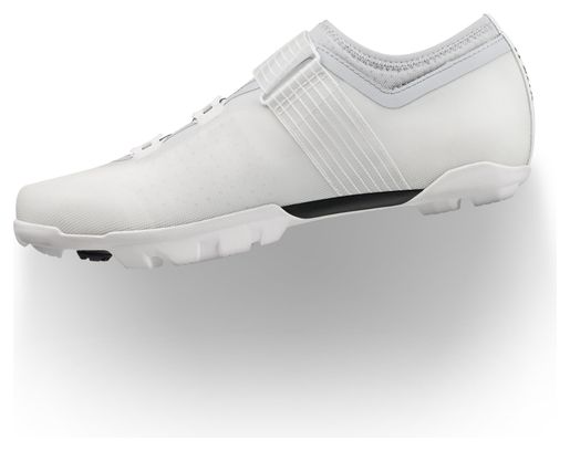Scarpe da MTB Fizik Ferox 2 in carbonio, bianco/grigio chiaro