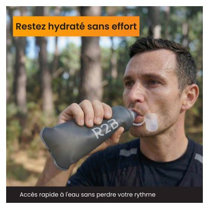 R2B Gourde Souple 500 ML - Soft Flask - Bouteille pliable - Flasque trial
