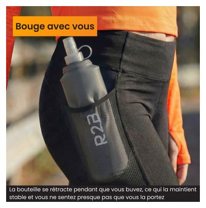R2B Gourde Souple 500 ML - Soft Flask - Bouteille pliable - Flasque trial