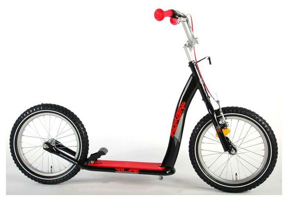 Volare Scooter - Garçons et filles - 16 pouces - Noir/Rouge