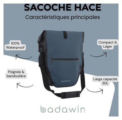 Sacoche de vélo 3en1 Hace Bleu 30L