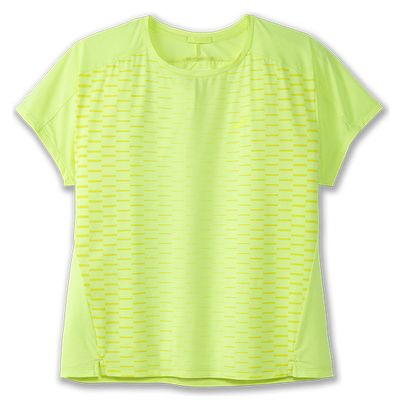 Brooks Sprint Free Run 2.0 Yellow Women's Short Sleeve Jersey