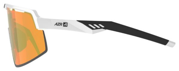 Lunettes AZR Speed RX Blanc Verni / Écran Hydrophobe Gold