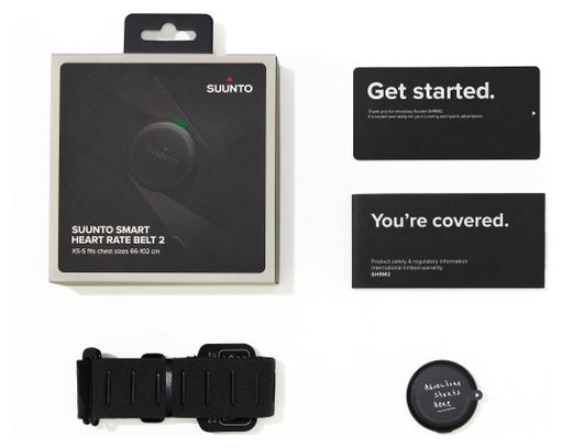 Ceinture de Fréquence Cardiaque Suunto Smart HRM 2 Noir