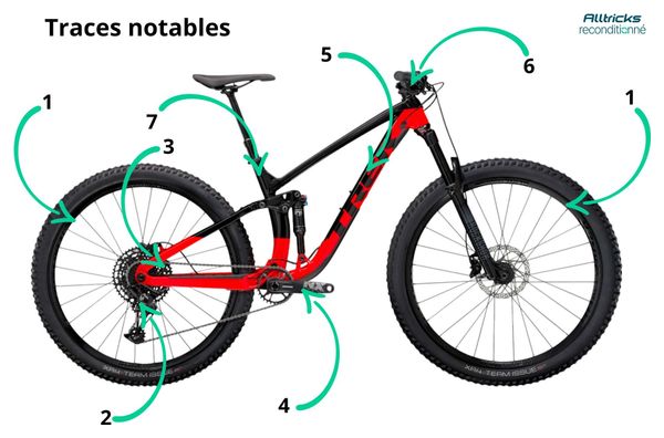 Produit Reconditionné - VTT Tout-Suspendu Trek Fuel EX 7 5e gén. Sram NX Eagle 12V 29' Rouge Noir 2023