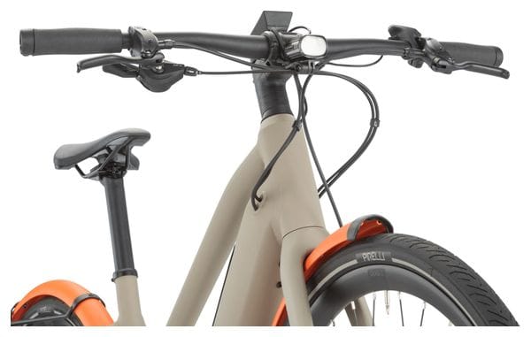 Wiederaufgearbeitetes Produkt - Elektrisches Citybike BMC 257 AMP AL Two ST Shimano Deore 12V 625 Wh 700 mm Beige Powder Sand 2023