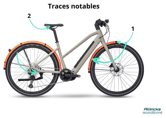 Wiederaufgearbeitetes Produkt - Elektrisches Citybike BMC 257 AMP AL Two ST Shimano Deore 12V 625 Wh 700 mm Beige Powder Sand 2023