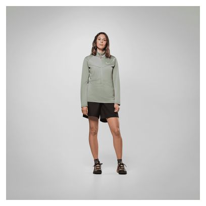 Polar Salewa Puez Cammino 1/2 Zip Verde Donna