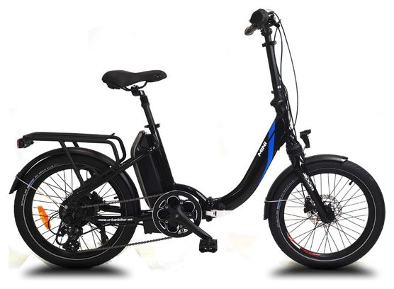 Velo pliant electrique URBANBIKER MINI T 20 Noir Batterie 540Wh Moteur 250W 155 175 cm Alltricks