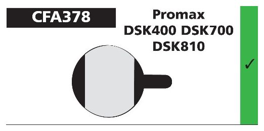 PLAQUETTES PROMAX DSK400 700 810 EBC.
