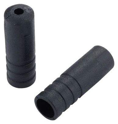Jagwire 4mm Black Derailleur Hose Tips (x100 Units)