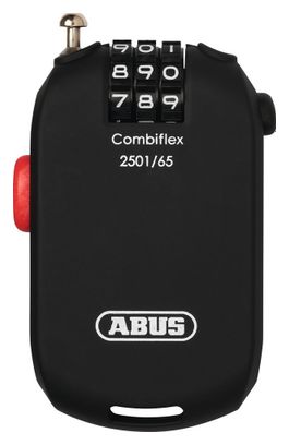 Abus Combiflex 2501 Cable Lock 65 cm Negro