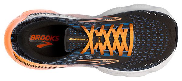 Brooks Glycerin GTS 20 Running Shoes Black Blue Orange