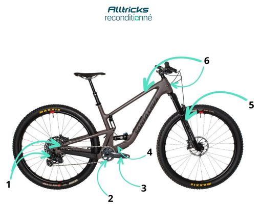 Producto renovado - MTB Santa Cruz Tallboy5 RSV Carbon Sram GX Eagle AXS 12V 29'' Taupe Mat 2023 L