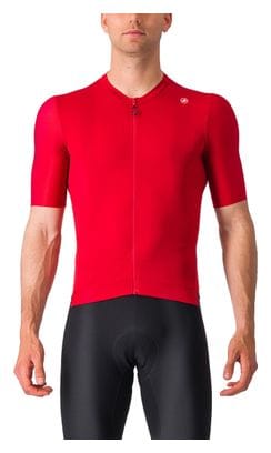 Maillot Manches Courtes Castelli Espresso Rouge