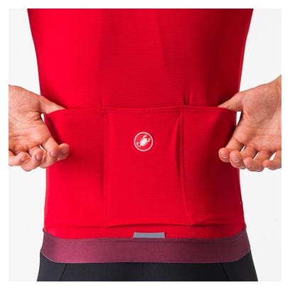 Castelli Espresso Short Sleeve Jersey Red