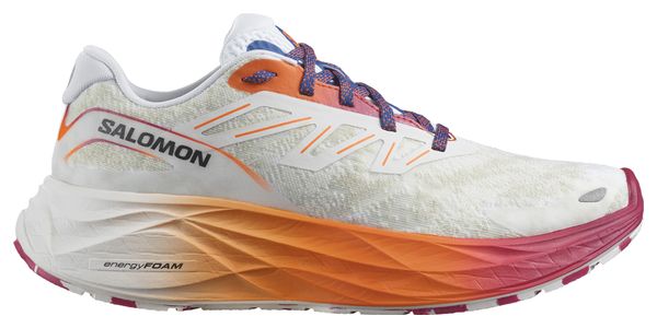 Chaussures Running Salomon Aero Glide 2 Blanc Orange Violet Femme