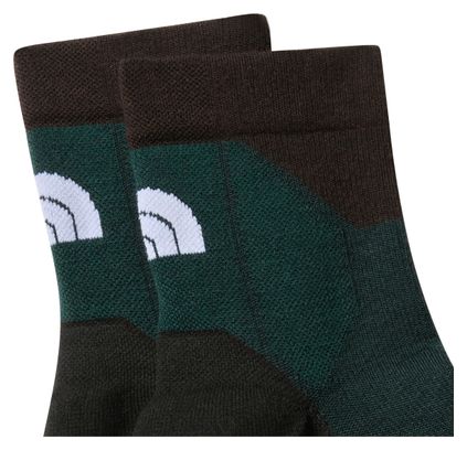 Unisex The North Face Hiking Quarter Socken Schwarz/Grün