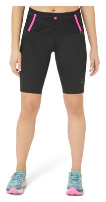 Pantalón Corto Asics Fujitrail Run Mujer Negro Rosa