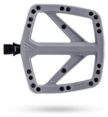 Coppia di pedali piatti PNW Range Composite grigio cemento