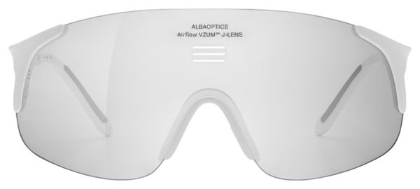 Alba Optics Jumbo White Vzum Super Alu Sunglasses